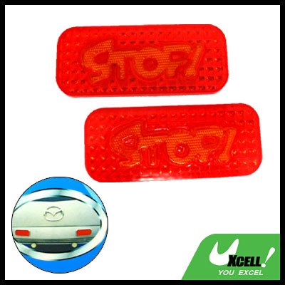 Red Rectangle Couple Car Motorcycle Stop Reflector Sign (HL-6073)