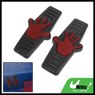 Black Car Auto Safety Reflector with Blue Palm Sign (HL-6090A)