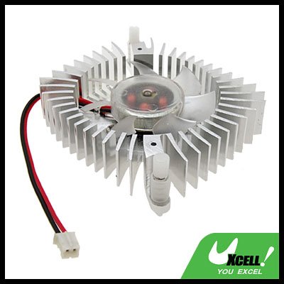2.3" PC VGA Video Card Heatsinks Silvery Cooler Cooling Fan