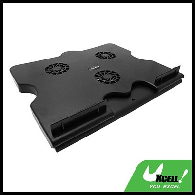 Notebook 3 Fan Cooling Cooler Pad with 4 Ports USB Hub