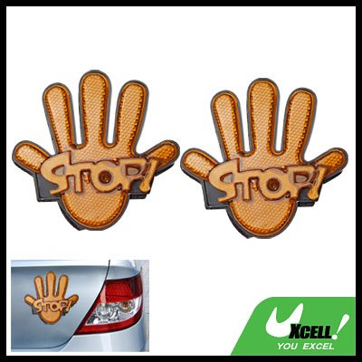 Palm Hand Shaped Stop Sign Car Back Light Reflector New
