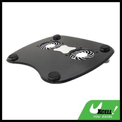 USB 2 Fan Quiet Notebook Laptop Cooling Cooler Pad