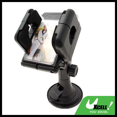 Windshield Car Mount Holder for PDA/Phone/iPod/GPS/ PSP - Black