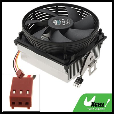 Portable Round Cooler Exhaust Blower Heatsink CPU Cooling Fan Black and White