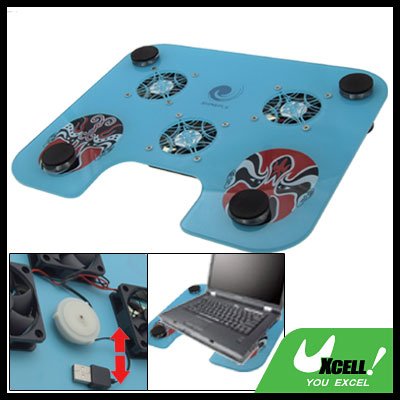 Face Painting Notebook USB Compact 3 Fan Cooling Cooler Pad