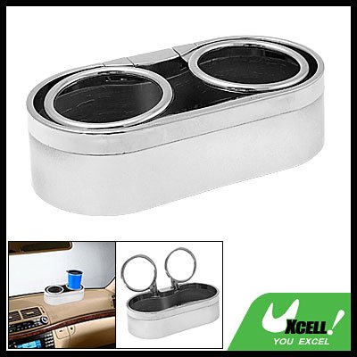 Silvery Car Auto Mount Drink Cup Holder Bottle Stand