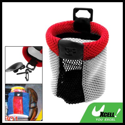 Portable Car Storage Pocket Organizer Sundries Bag Red and Gray