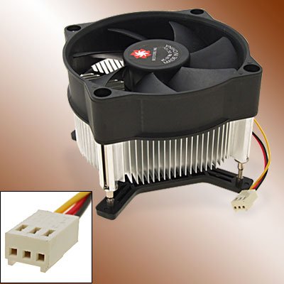 3 Pin CPU Cooler Heatsink Cooling Fan for Intel 775