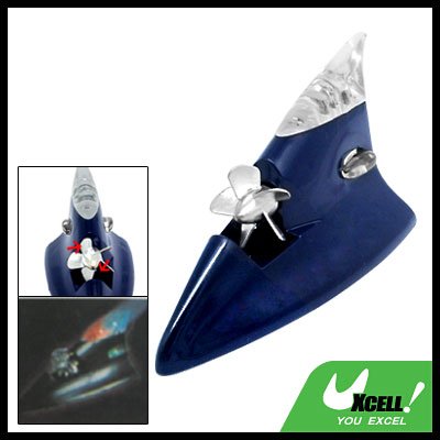 Navy Blue Decoration Antenna Wind Powered Red LED Auto Car Neon Light