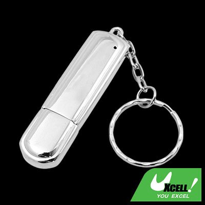 1GB USB Stainless Steel 2.0 Flash Memory Stick Key Ring