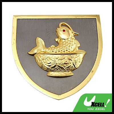 Golden Carp Car Accessories Car Badge Emblem