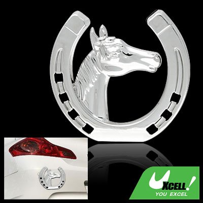 Silvery Car& Truck Decoration Logo Badge Sticker Horse Shaped
