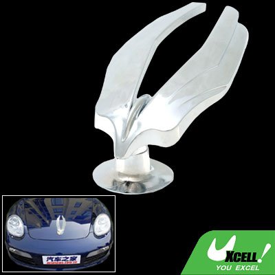 Car Chrome Look Plastic Made Bonnet Badge Emblem Sticker