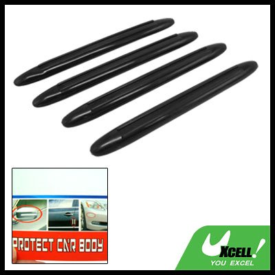 Black Car Body Door Bumper Guard Protector Set 4 Pieces (XB-036)