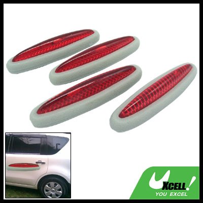 Red and Gray Car Door Guard 4 Pieces (LK-217)