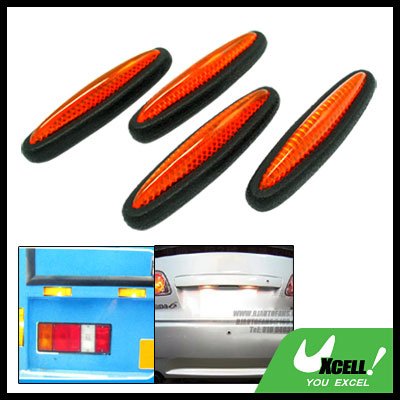 Orange and Black Car Door Guard 4 Pieces (LK-217)