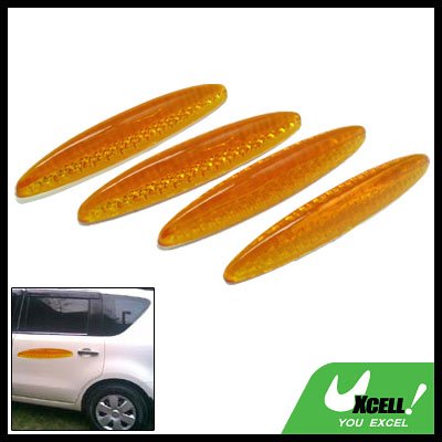 Glary Transparent Yellow Car Door Guard Set 4 Pieces (HL-6118)