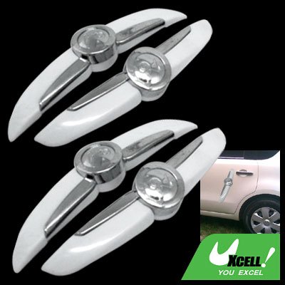 Decorative White and Sliver Car Door Guard Protector (AC-702)