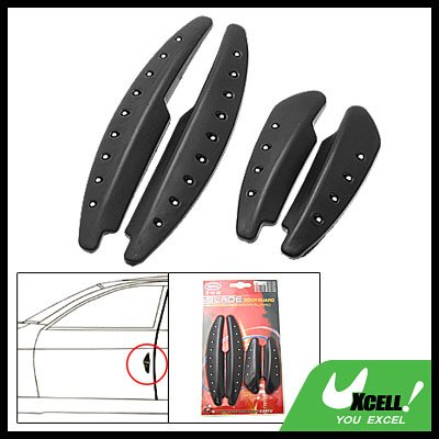 Black Car Door Decorative Sticker Guard - 4 Pieces (AC-710)