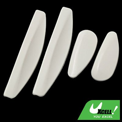 White Soft Plastic Car Auto Door Guard Protector 4 PCS
