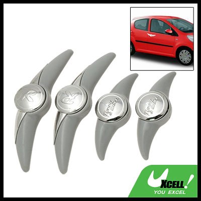 Grey Plastic Car Auto Decorative Door Guard Protector