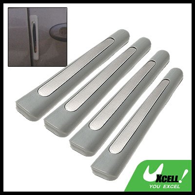 4PCS Car Body Door Bumper Guard Protector Set Gray