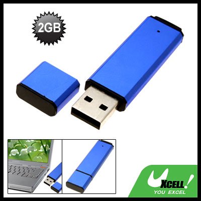 Portable Removable 2GB USB Flash Memory Stick Drive Storage Blue