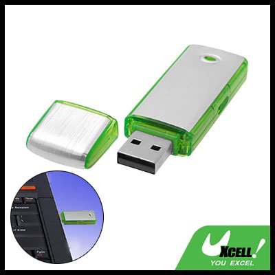 Green Pocket Aluminium USB Flash Memory Stick Drive Storage 4GB