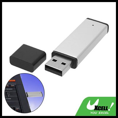 8GB White Aluminum Removable USB Flash Memory Stick Drive Storage