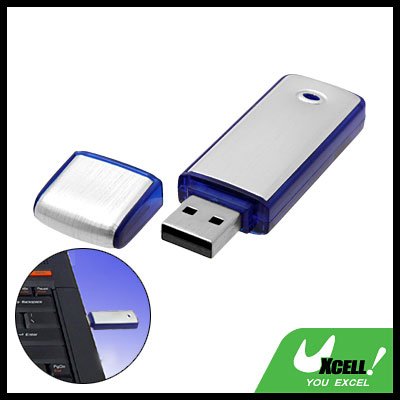 Blue Pocket Aluminium USB Flash Memory Stick Drive Storage 2GB