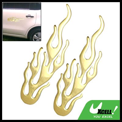 3D Fire Flame Car Decoration Logo Emblem Sticker Decal