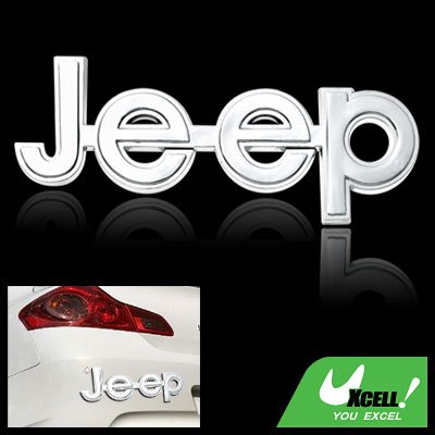 Graphic Jeep Decal Car & Truck Plastic Sticker Silvery