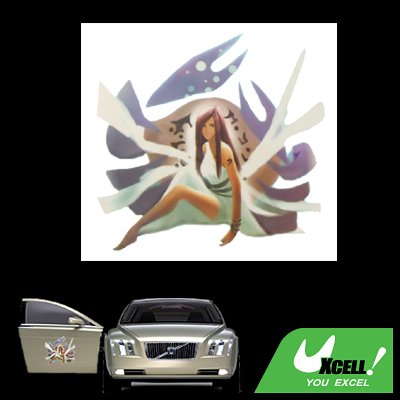 Beautiful Girl Pattern Car Truck Window Vinyl Decal Sticker