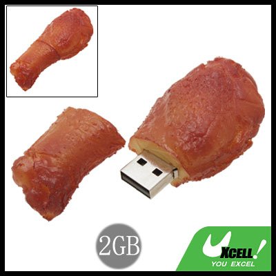 BBQ Drumstick USB 2.0 2GB Flash Memory Drive Disk