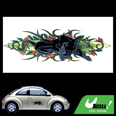 Colorful Leopard Pattern Car Decor Decal Sticker