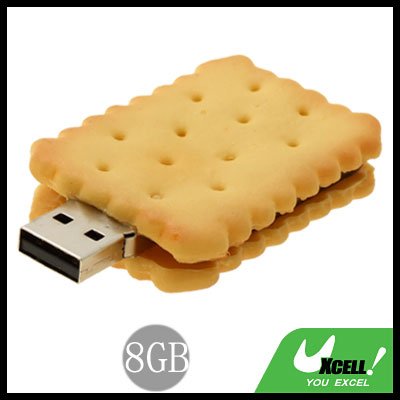 Biscuit USB 8GB Flash Memory Storage Stick Drive