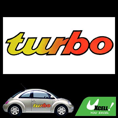 Turbo Racing Car Vehicle Window Sticker Vinyl Decal