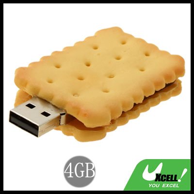 Biscuit USB 2.0 4GB Storage Flash Memory Stick Drive