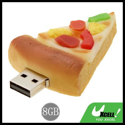 Pizza USB 8GB Flash Memory Storage U Stick Drive