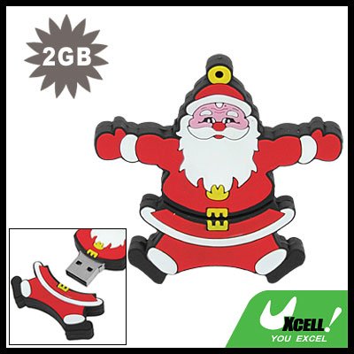 Jumping Santa Claus 2GB USB 2.0 Flash Drive Memory Stick