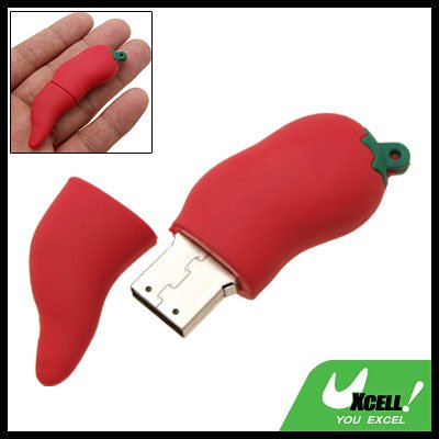 Red Hot Chili 4GB USB 2.0 Flash Drive Storage Memory Stick