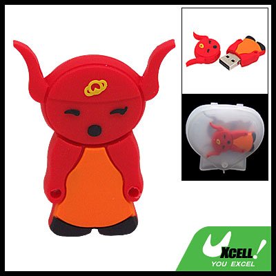 Red Goblin 2GB USB 2.0 Flash Drive Memory Stick Storage