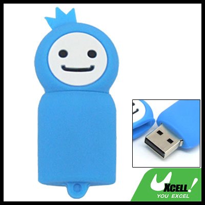 Blue Moppet 2GB USB 2.0 Flash Memory Drive Pen Stick