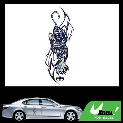 Feral Tiger Cool Orient Car Decor Decal Sticker