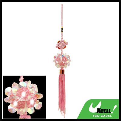 Embroidery Chinese Knot Oriental Ornament Crystal Pendant