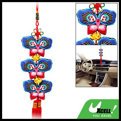 Chinese Knot Embroidery Oriental Ornament Butterfly Pendant