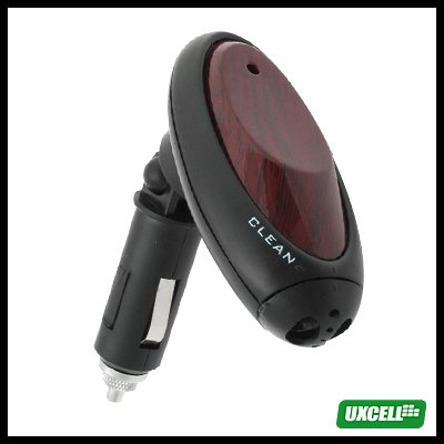 Piezo-electric Auto Ionizer Air Purifier for Car Use - Silver & Black