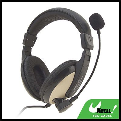 Stereo PC Computer Headset VoIP Skype Headphone Microphone