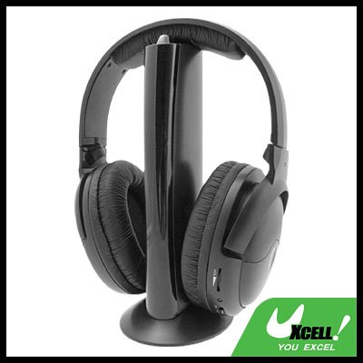 Wireless Stereo Headphone Headset with FM Radio for PC TV