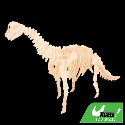 DIY Toy Dinosaur Woodcraft Construction Kit Model